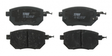 Купить GDB3416 TRW Тормозные колодки передние Инфинити ФХ (3.5, 4.5) с звуковым предупреждением износа